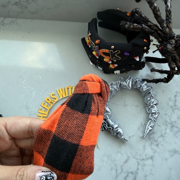 Set 10 HALLOWEEN Headbands Living Fully Co. Beaded Gemstone Knotted Boutique main image 12